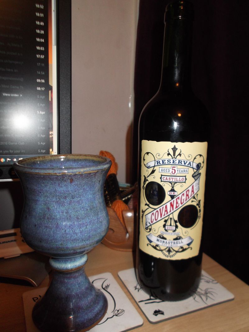 Knitting and wine 002