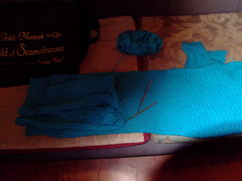 Food, kniting, me and wine 008