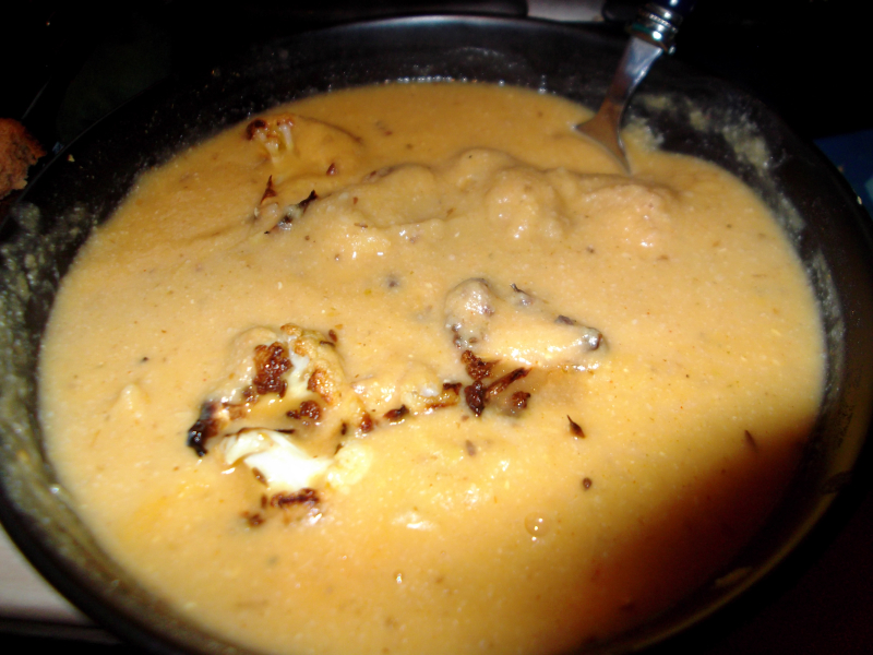 Cauliflower soup and Peggy Day 001 Cauliflower soup and Peggy Day 001