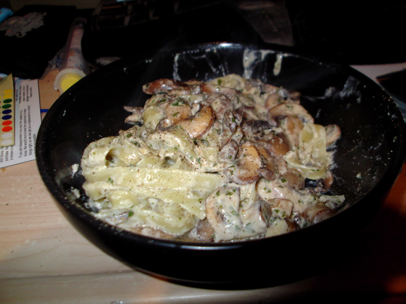 Mushroom tagliatelle Mushroom tagliatelle