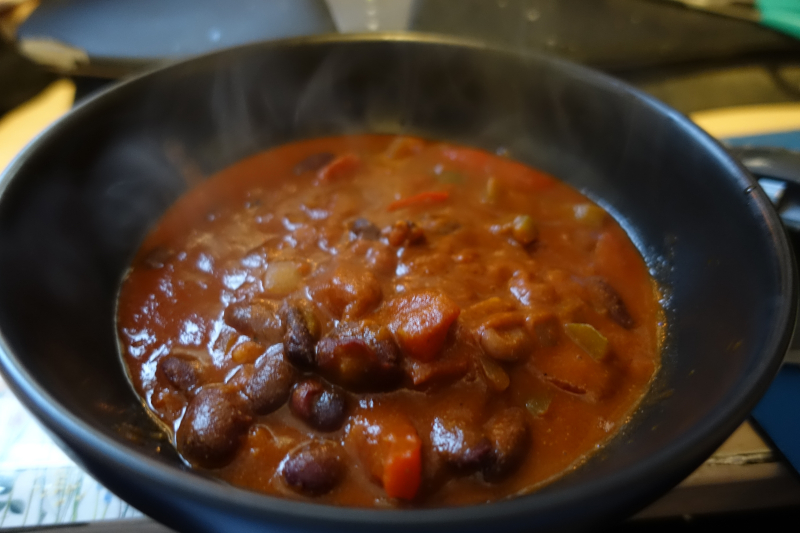 Bean and Pepper Chilli