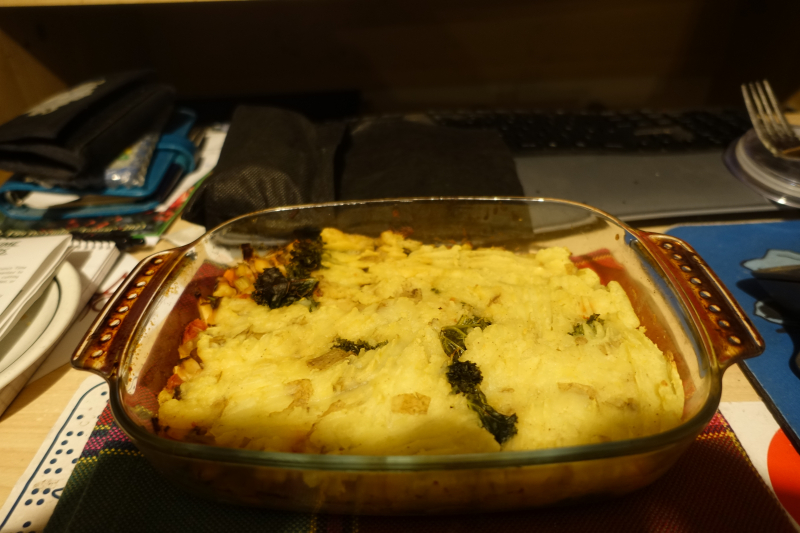 Kale and mushroom Pie