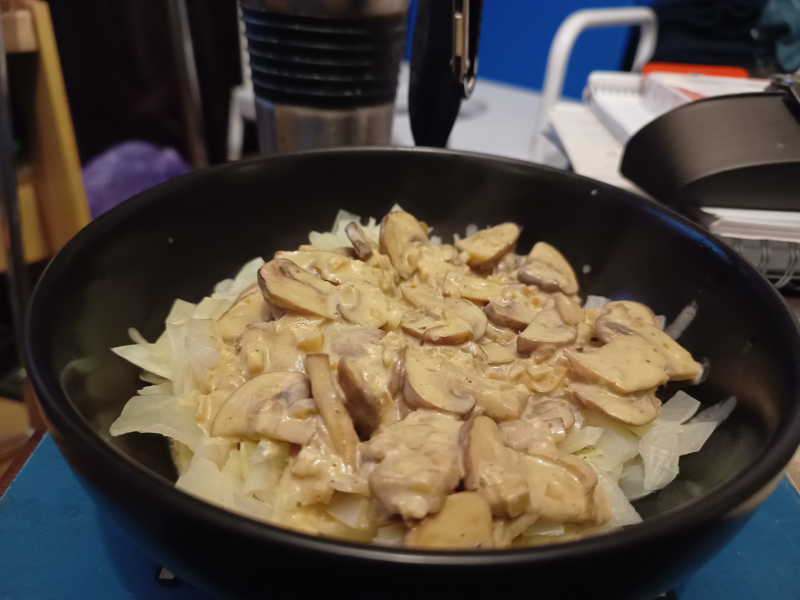 Simple mushroom strog