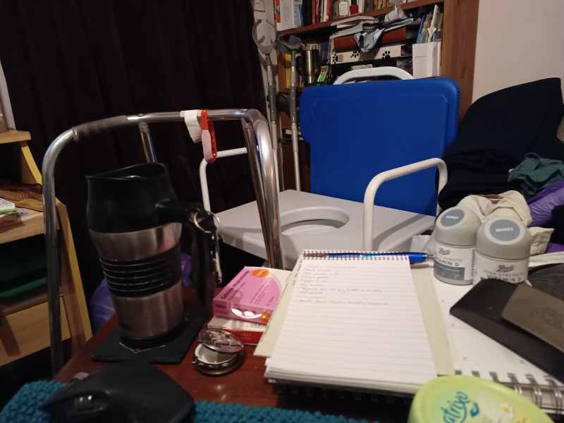 Commode in the corner