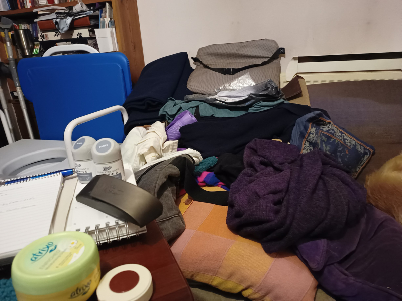 Commode in the corner