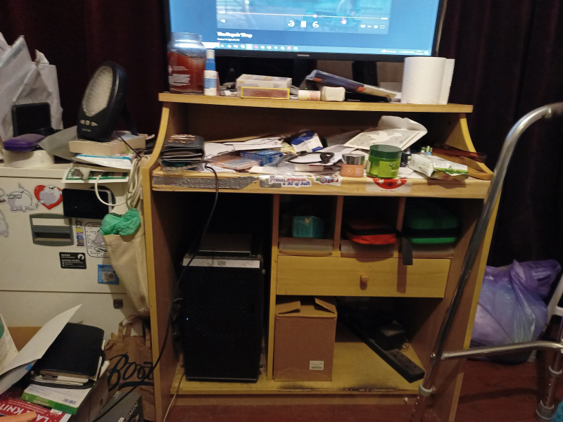 Commode in the corner